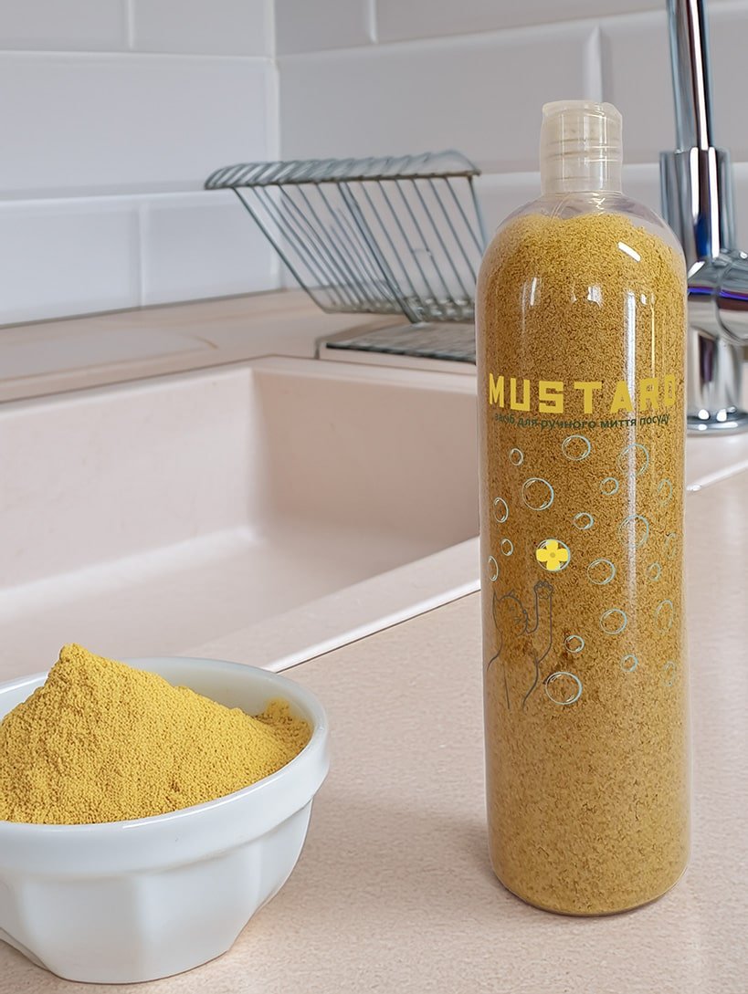 Сухий засіб для ручного миття посуду - зручна упаковка